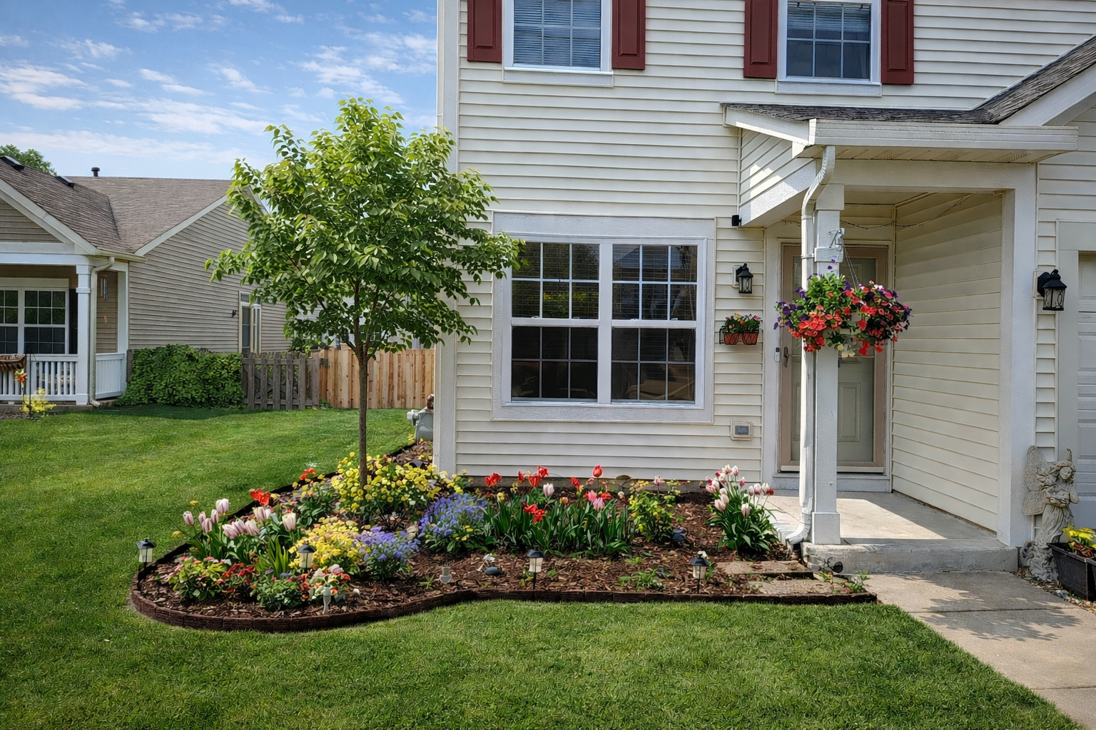 1403 Fabiola Court South Minooka, IL 60447 - Photo 28 of 30 a view of a house with a yard and garden