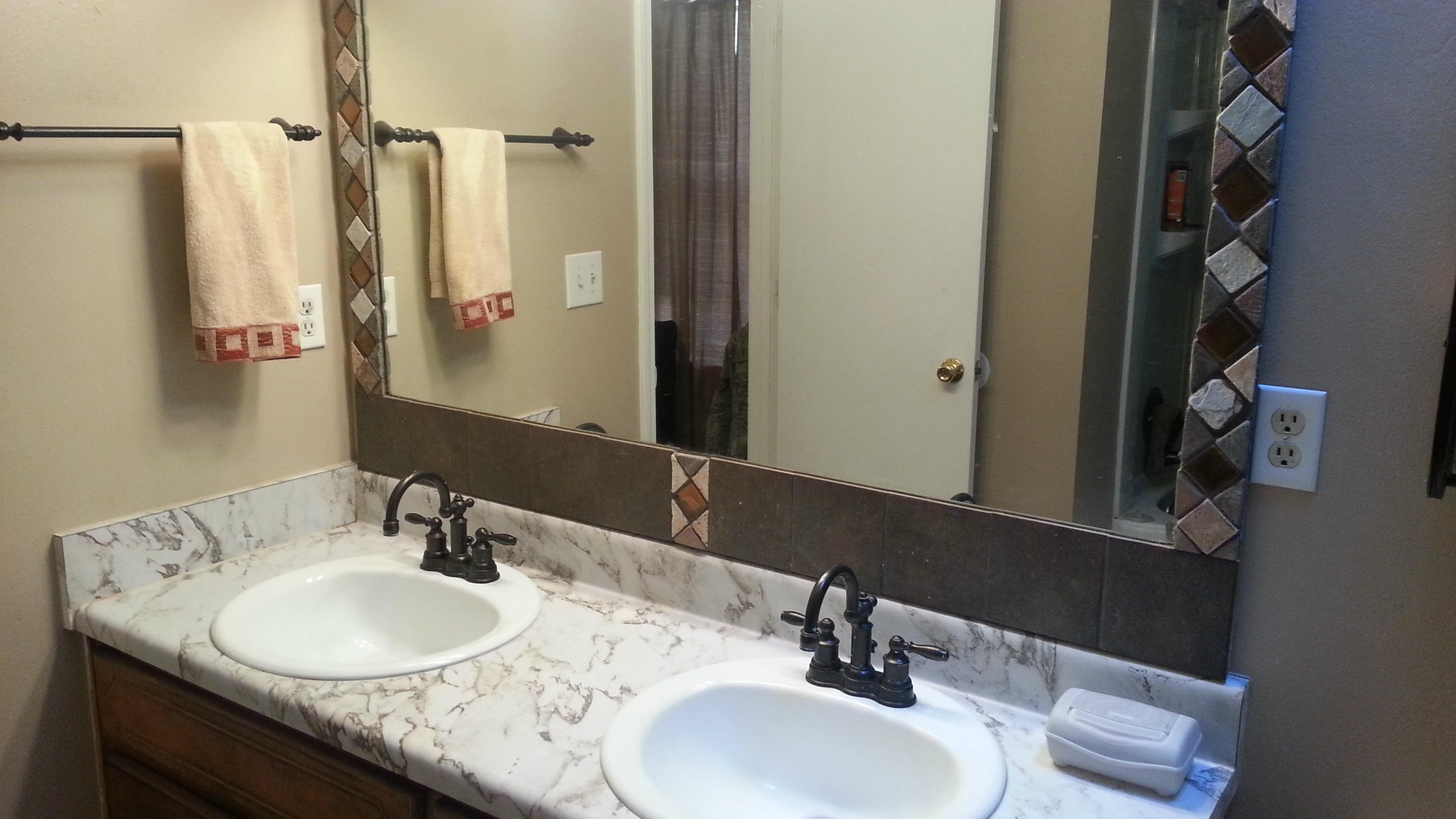 348 John King Road Crestview, FL 32539 - Photo 15 of 19 a bathroom with a granite countertop sink and a mirror