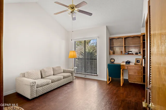 a view of a room with an empty space