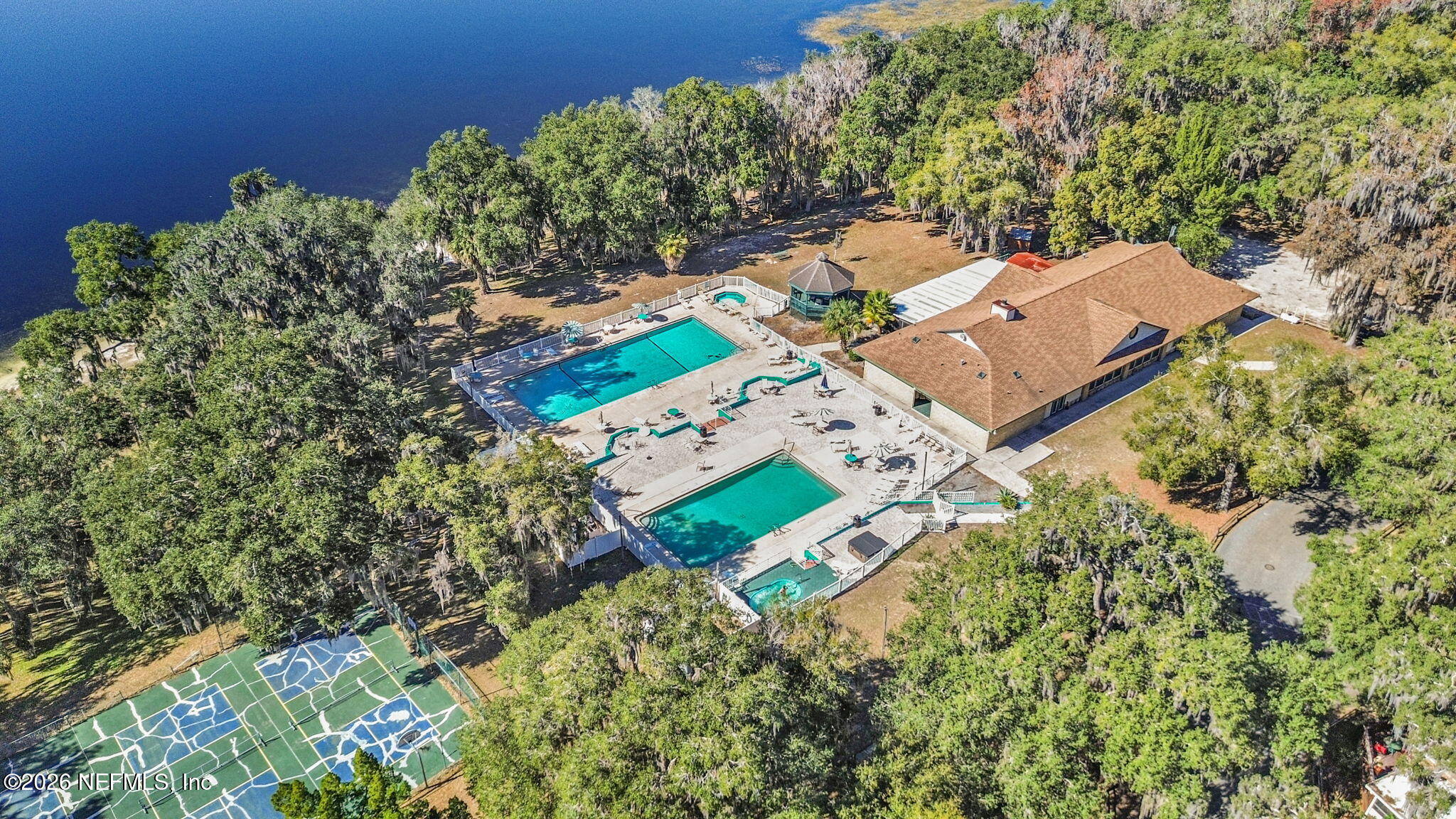 14195 Northeast 252nd Ct Road, Unit 109 Salt Springs, FL 32134 - Photo 26 of 29 drone view of the amenities
