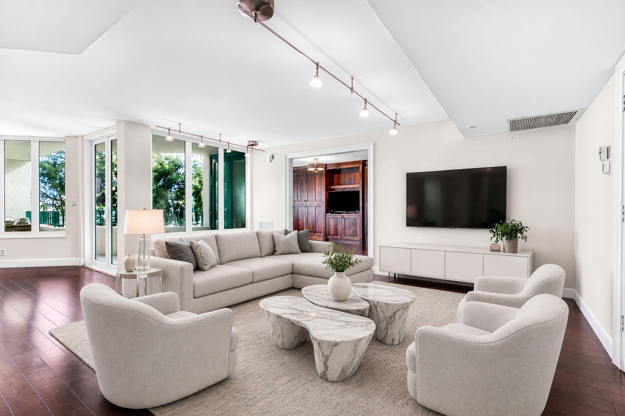 Virtually Staged Den Area