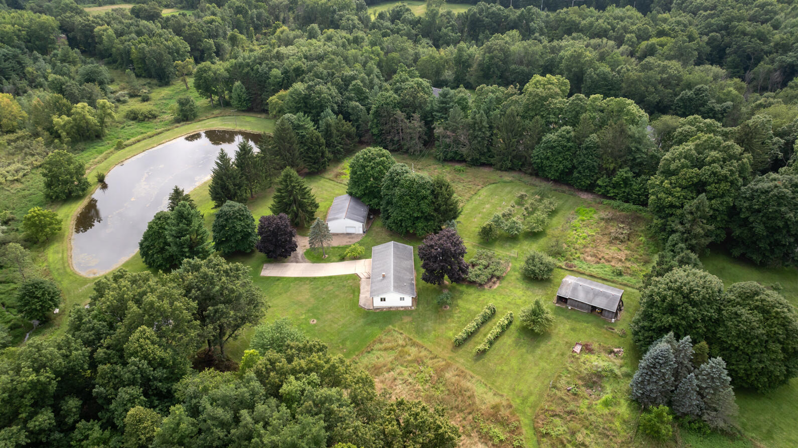 4475 North Sandstone Road Parma, MI 49269 - Photo 59 of 76 4475 N. Sandstone Rd Parma MI (Aerial) -