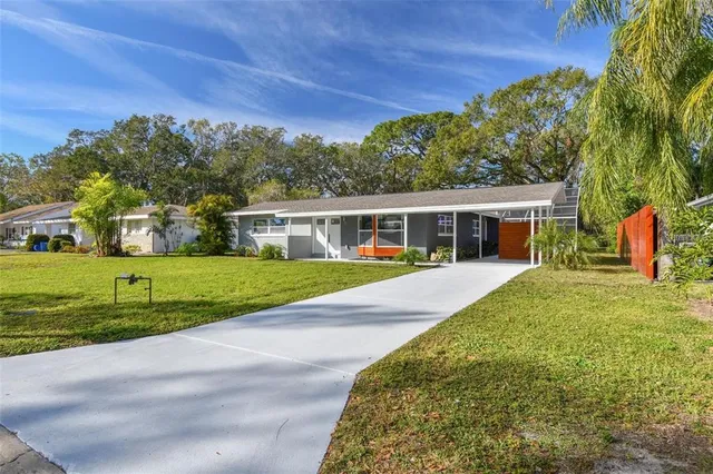 a view of a lake with a mountain