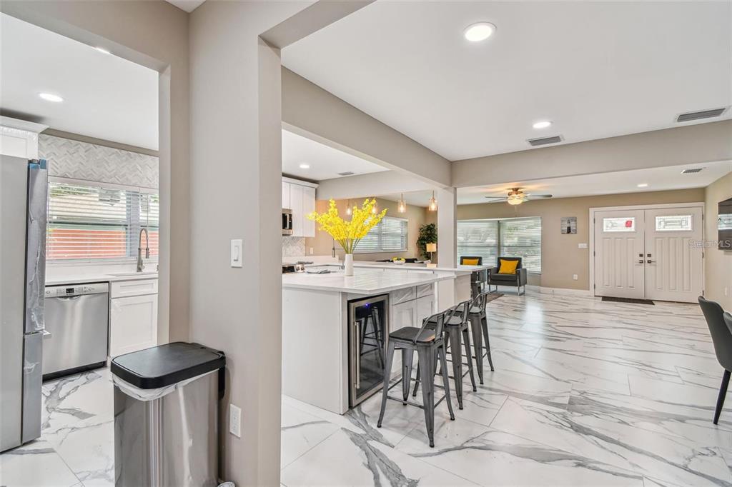 2042 Craft Lane Sarasota, FL 34239 - Photo 70 of 100 a view of a kitchen from the hallway