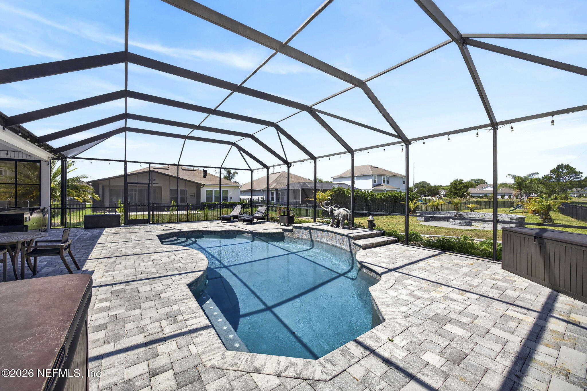 237 Cedarstone Way St. Augustine, FL 32092 - Photo 39 of 44 Screen Enclosed Pool