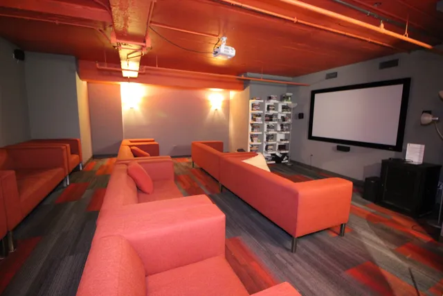 a outdoor space with furniture