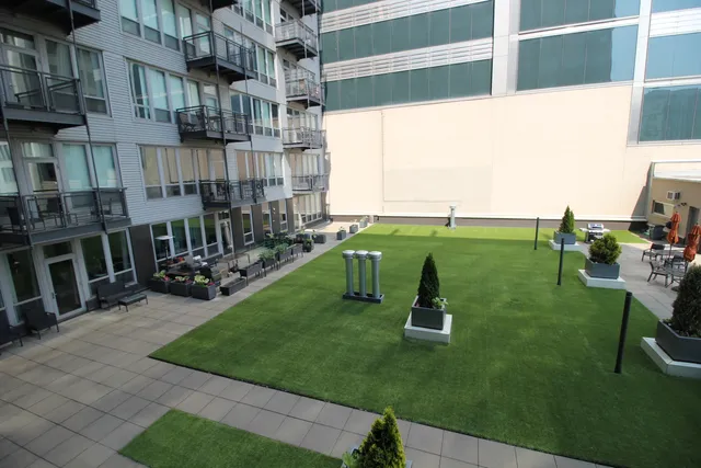 a view of outdoor space with garden