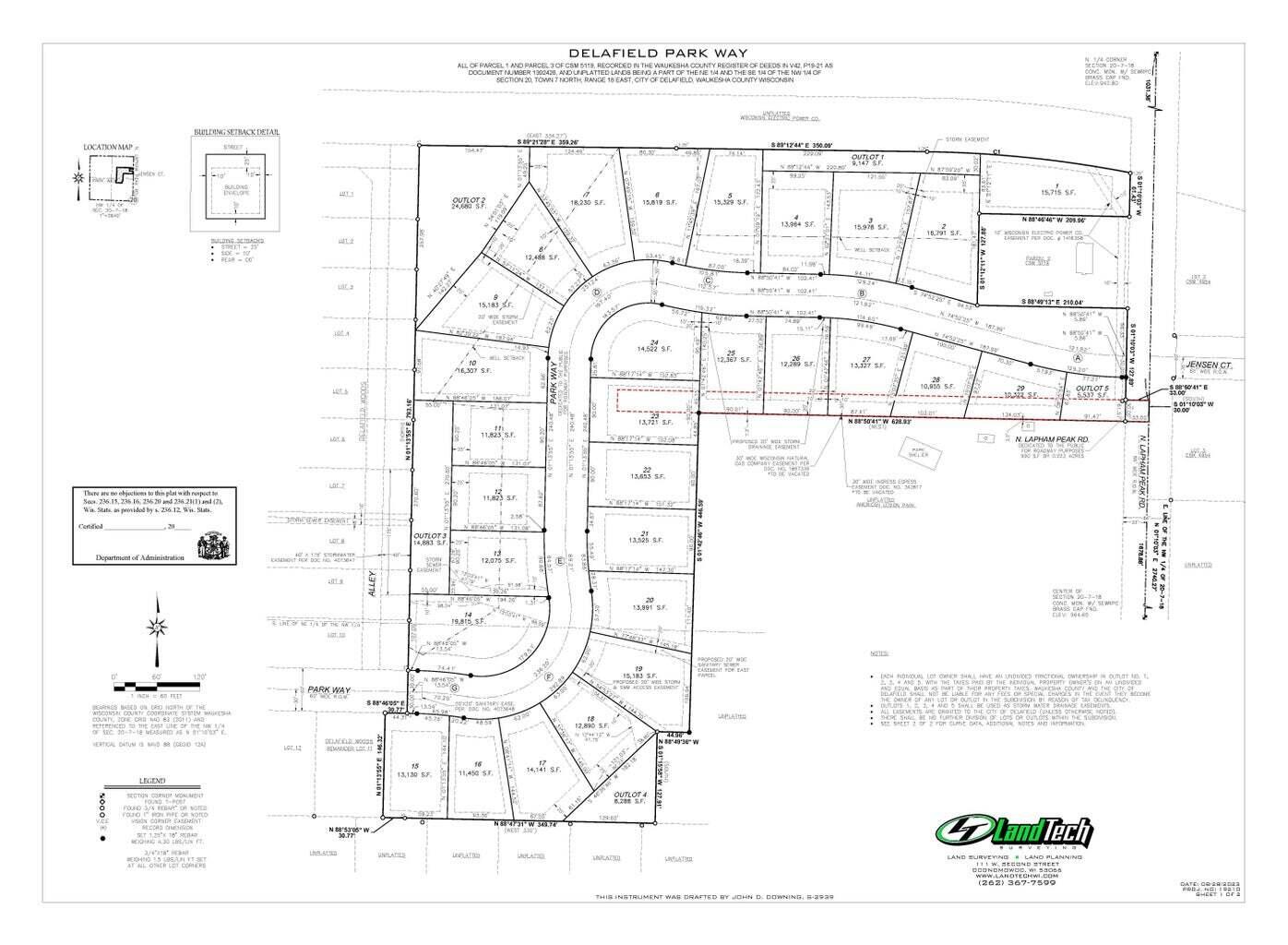 1001 Park Way, Unit LT11 Delafield, WI 53018 - Photo 2 of 7 DPW PLAT