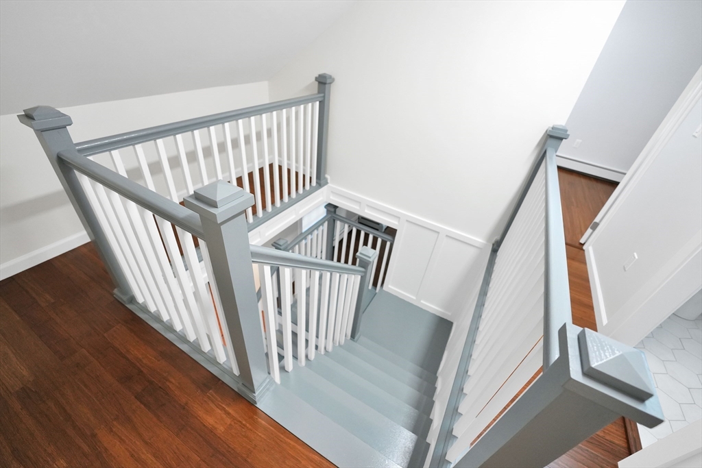 245 Wareham Road Marion, MA 02738 - Photo 18 of 42 a view of staircase with railing and white walls