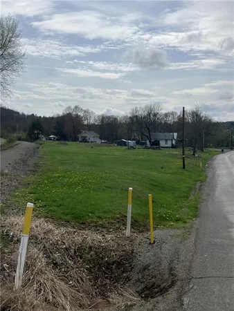 a view of a golf course with a garden