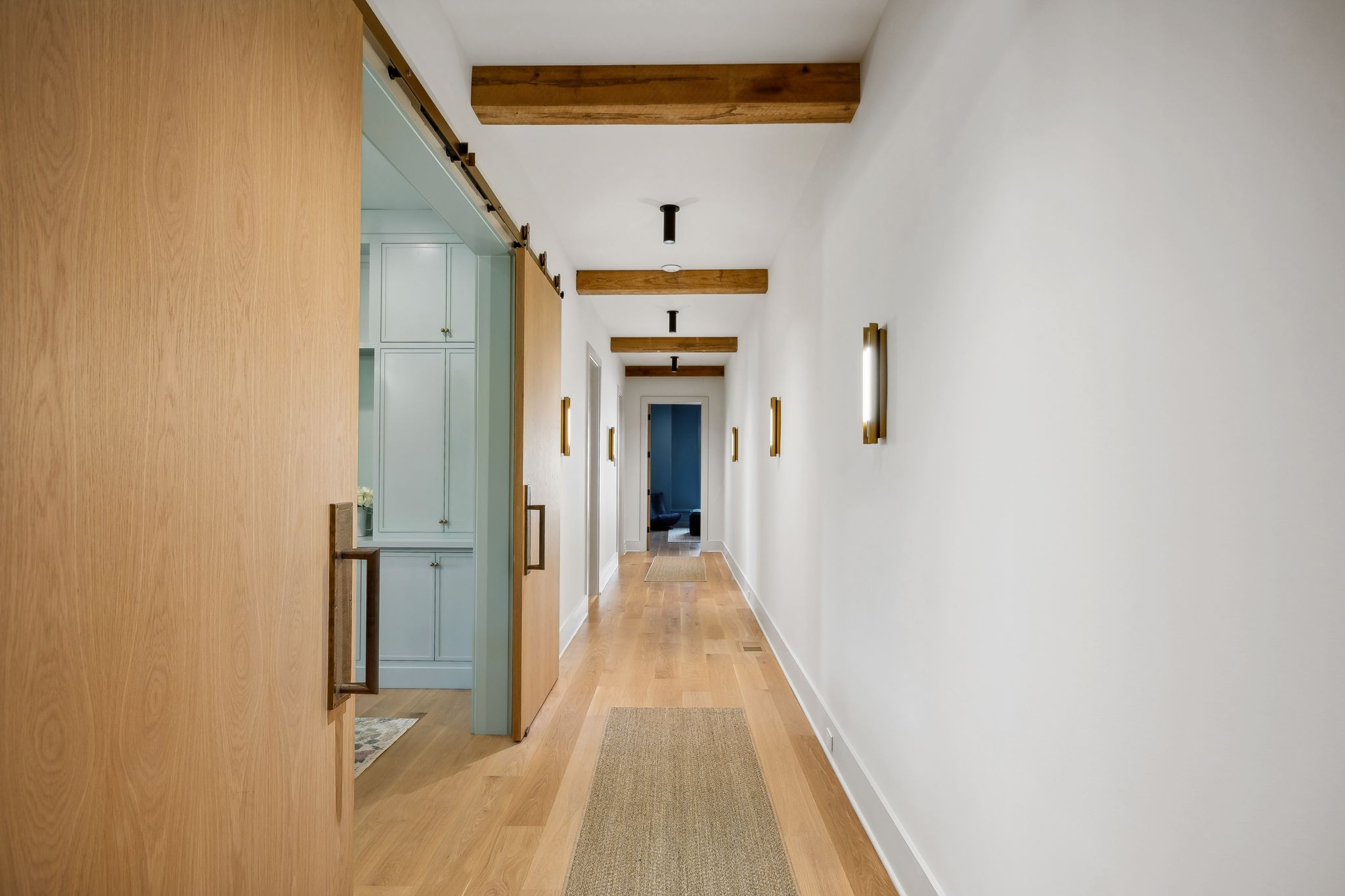 4640 Murfreesboro Road Franklin, TN 37067 - Photo 55 of 79 a view of a hallway view with wooden floor and staircase
