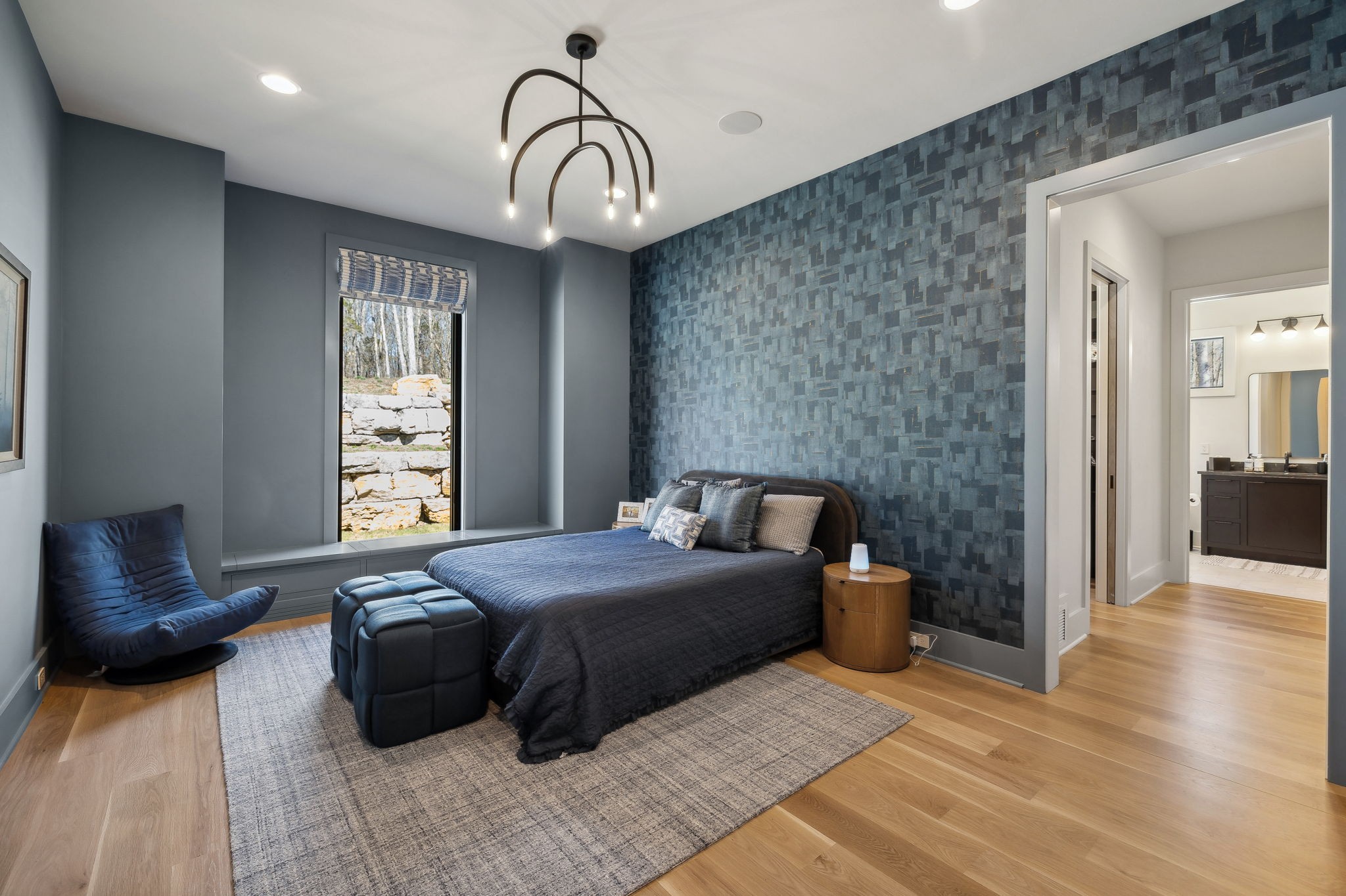 4640 Murfreesboro Road Franklin, TN 37067 - Photo 59 of 79 a bedroom with a bed and wooden floor