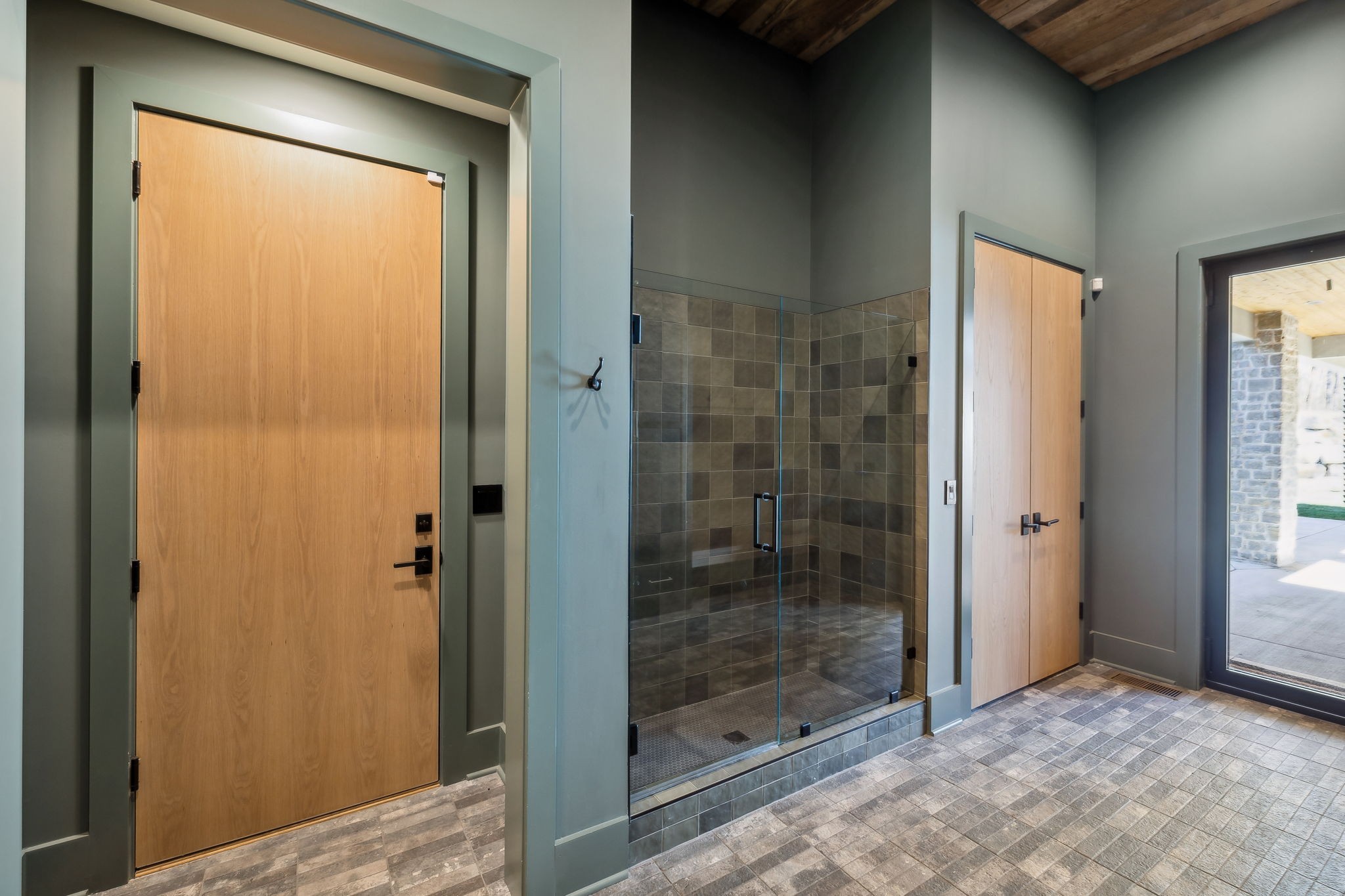 4640 Murfreesboro Road Franklin, TN 37067 - Photo 64 of 79 a view of a bathroom with a glass door and a window