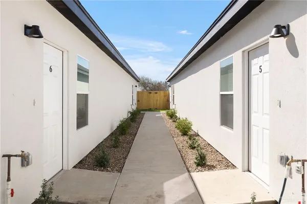 a view of a house with wooden floor