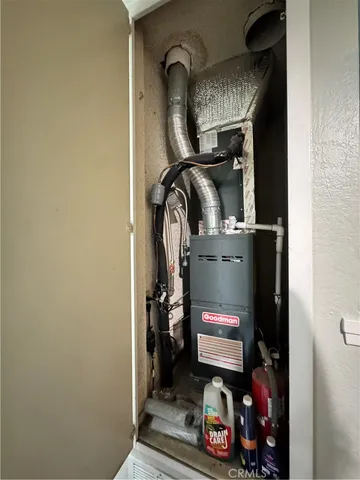 a room with storage and utility