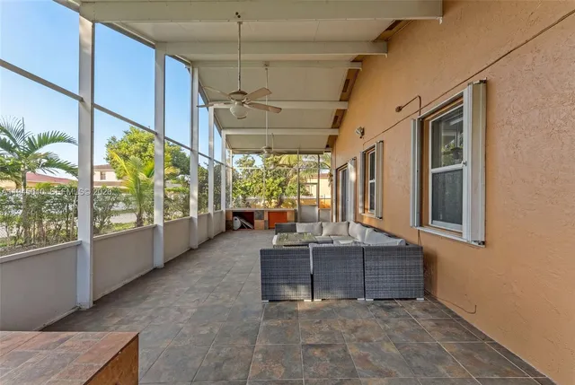 a view of a garage room