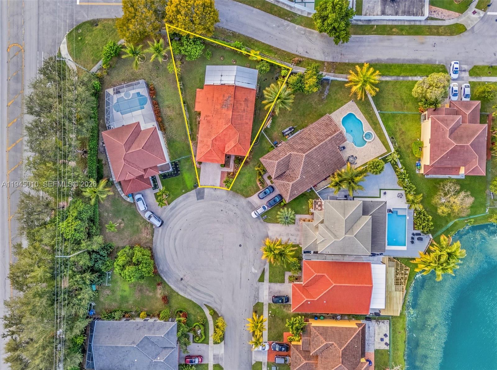 13296 Southwest 54th Court Miramar, FL 33027 - Photo 2 of 34 an aerial view of a house with outdoor space and a parking
