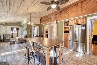 39 Shady Crk Ridge Marble, NC 28905 - Photo 10 of 64 a view of a dining room with furniture window and wooden floor
