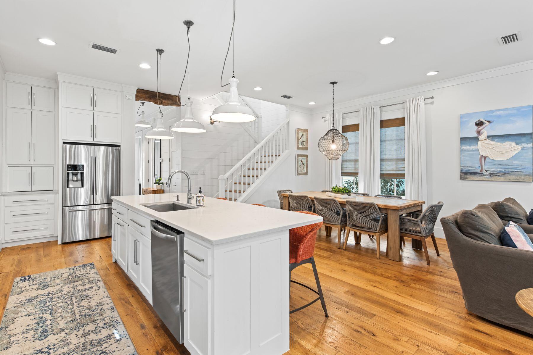 75 Lifeguard Loop West Seacrest, FL 32461 - Photo 8 of 37 a large kitchen with a table and chairs