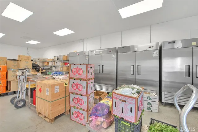 a room with storage and utility room