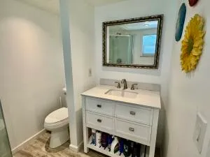 a view of a volley ball court