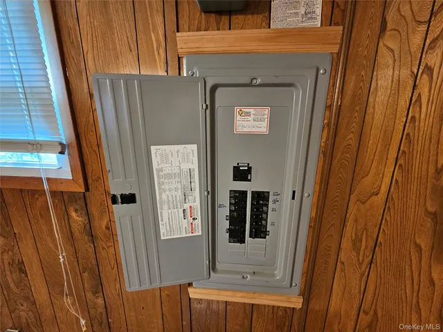 a view of a bathroom with a door