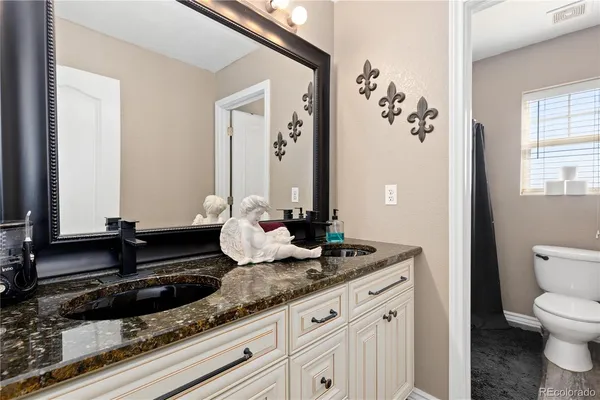 a bathroom with a toilet and a sink