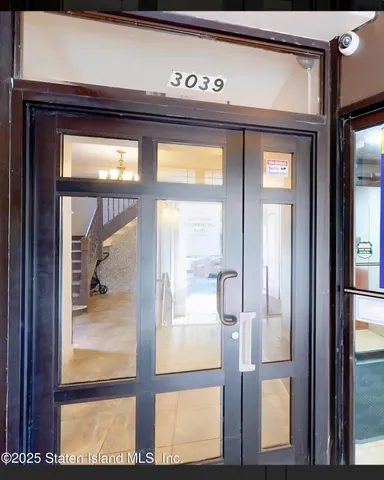 a view of front door