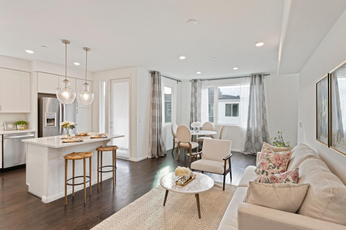 1435 Nightshade Road, Unit 30 Milpitas, CA 95035 - Photo 6 of 16 a living room with furniture and a wooden floor