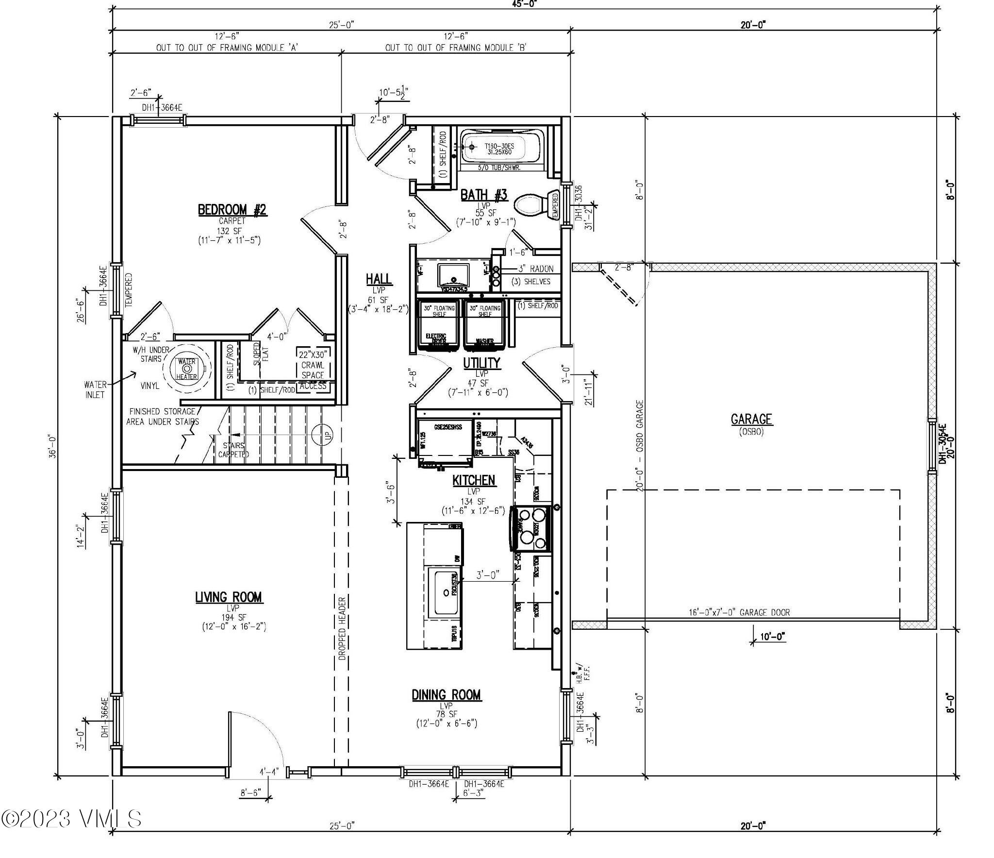120 Blackhawk Road Gypsum, CO 81637 - Photo 8 of 9 Larkspur Main Level Floor Plan