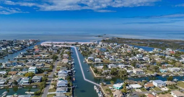 an aerial view of multiple house
