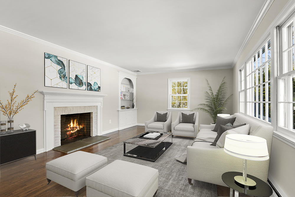 22 Miller Road Darien, CT 06820 - Photo 4 of 33 Virtually staged Living Room