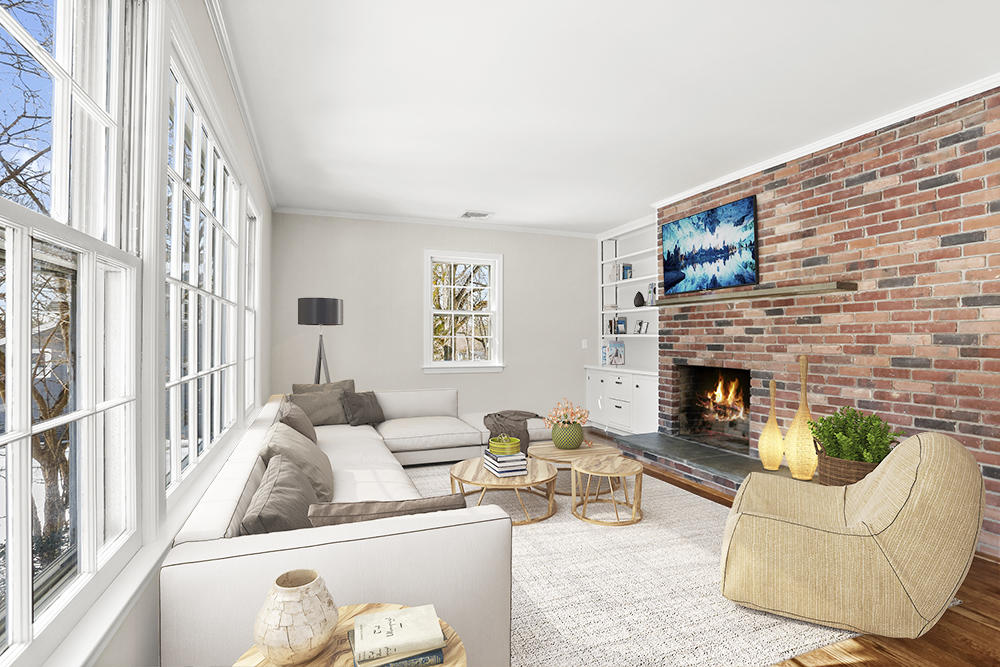 22 Miller Road Darien, CT 06820 - Photo 9 of 33 Virtually staged Family Room