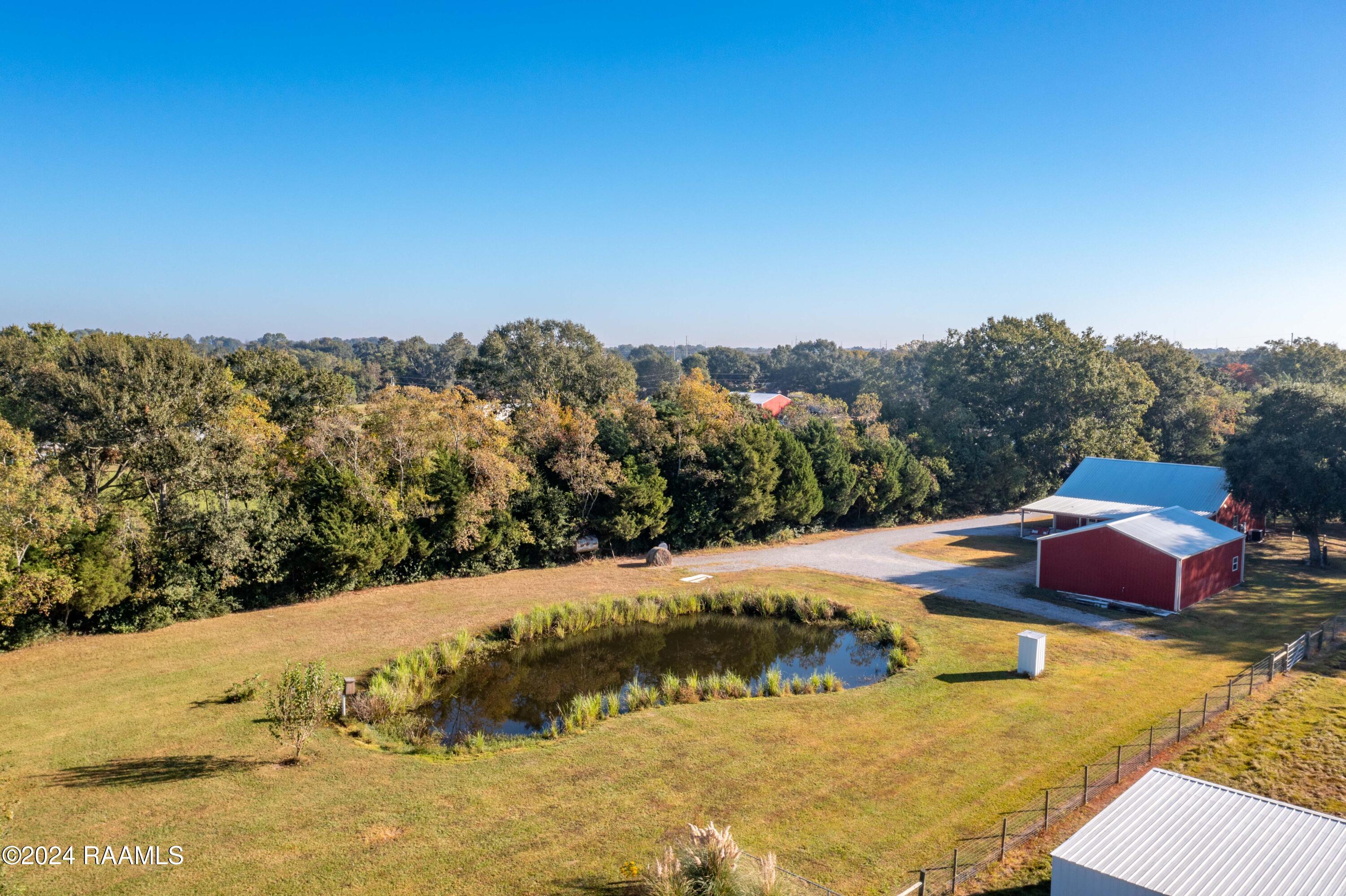 2300 South Fieldspan Road Duson, LA 70529 - Photo 31 of 42 2300SFieldspan-Aerial of the pond