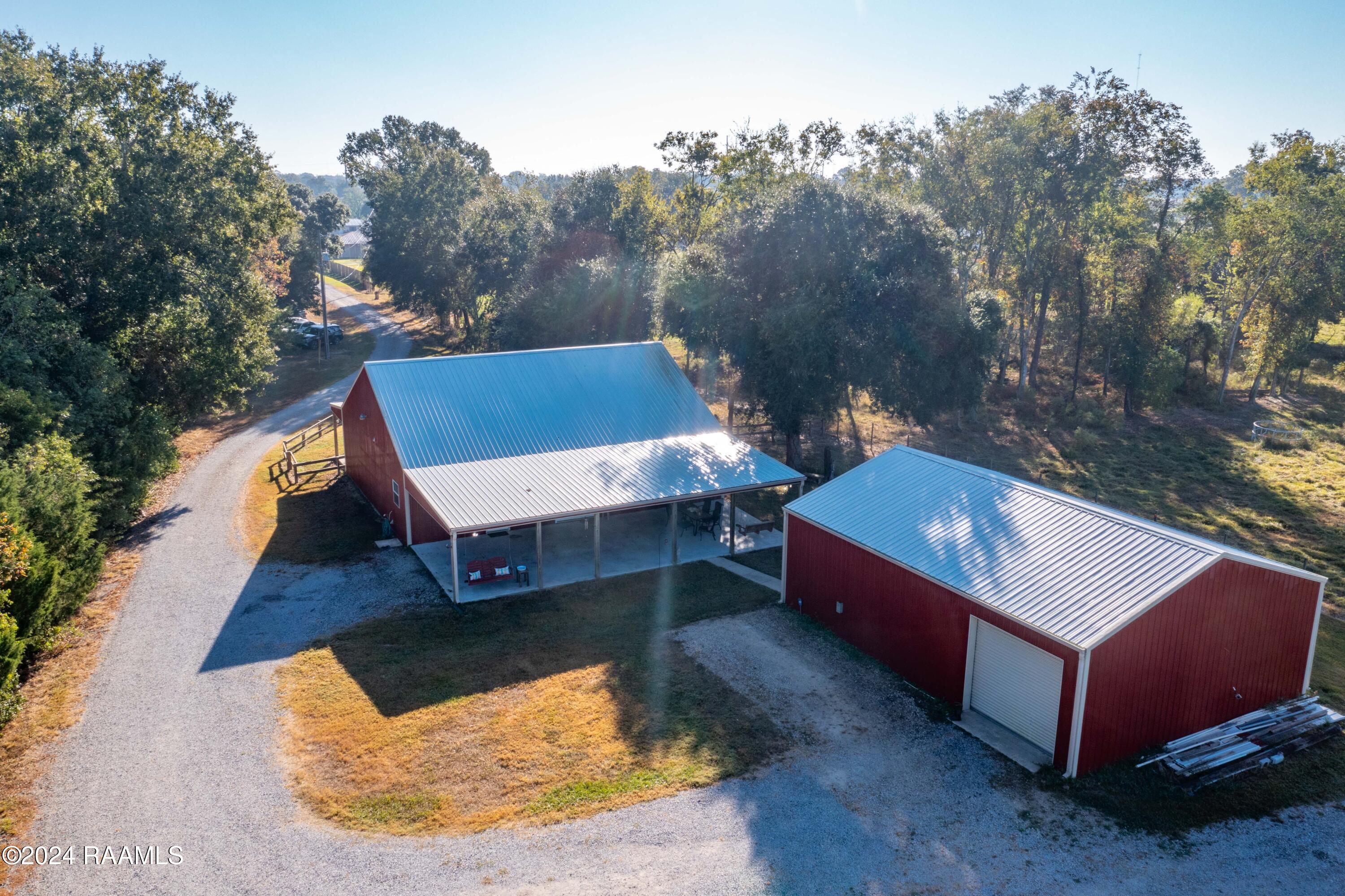 2300 South Fieldspan Road Duson, LA 70529 - Photo 4 of 42 2300SFieldspan-Overhead of house and sho
