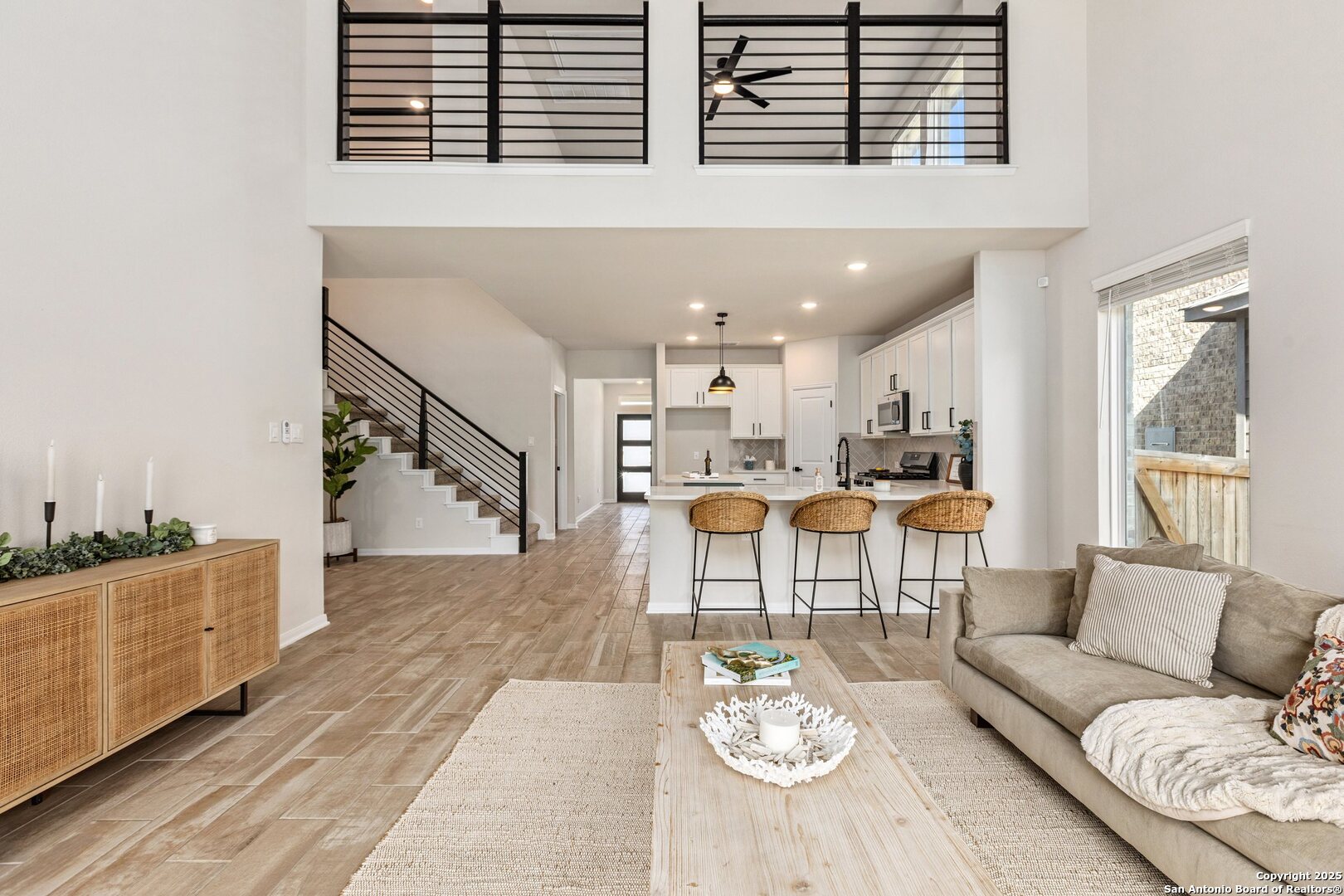 1707 Lawnside Road San Antonio, TX 78245 - Photo 17 of 64 a living room with furniture and wooden floor