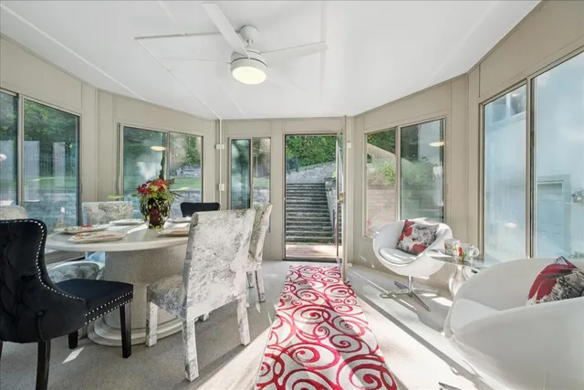 a bathroom with a double vanity sink and mirror