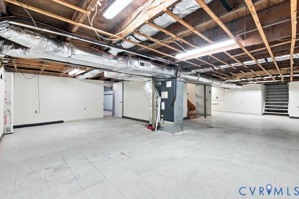 865 Sulphur Spring Road Prospect, VA 23960 - Photo 35 of 40 Unfinished basement featuring exposed wood ceiling