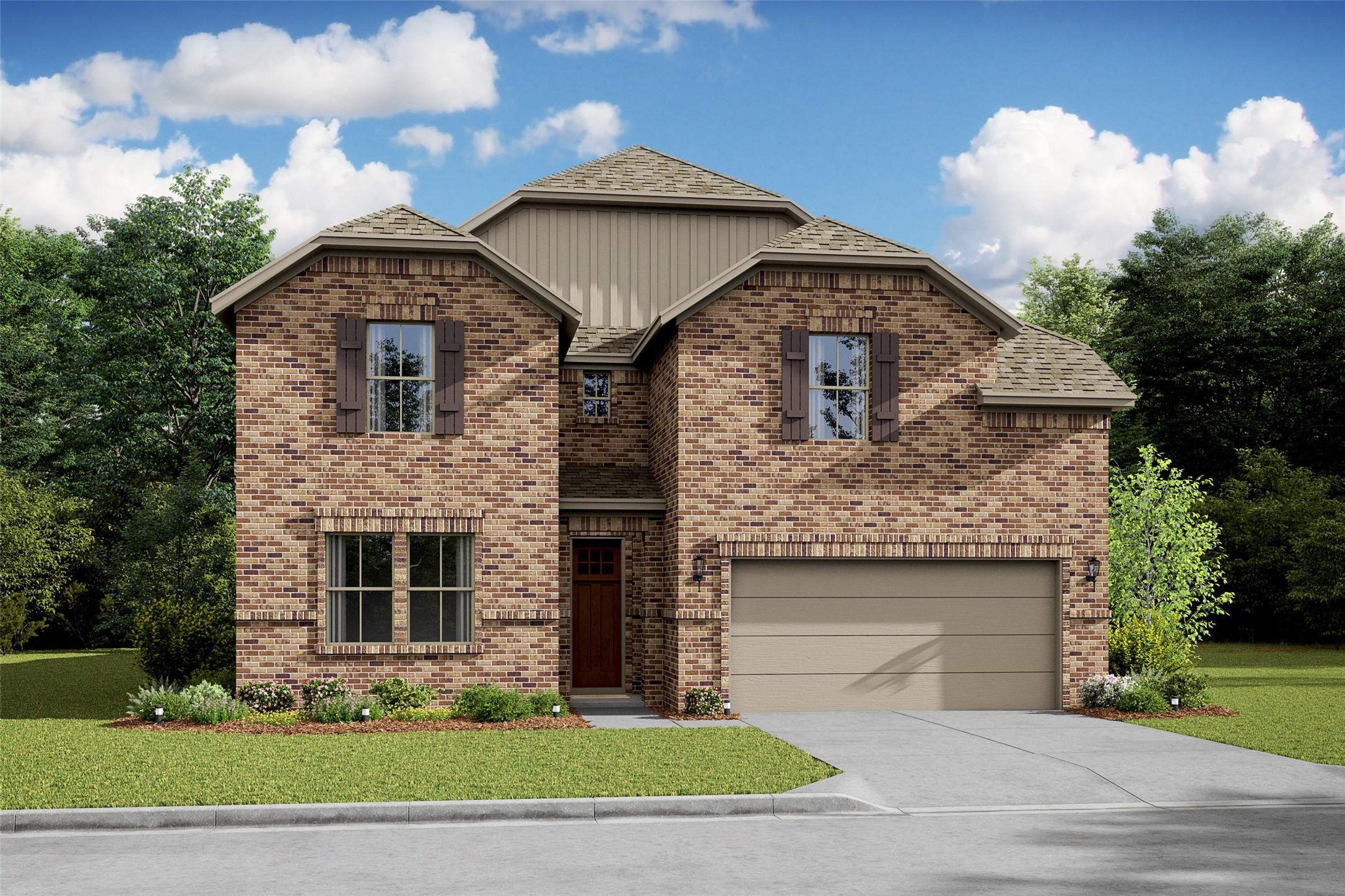 2806 Clapbread Lane Rosenberg, TX 77471 - Photo 1 of 39 Lovely Tuscaloosa design by K. Hovnanian Homes with elevation TA in beautiful Kingdom Heights. (*Artist rendering used for illustration purposes only.)