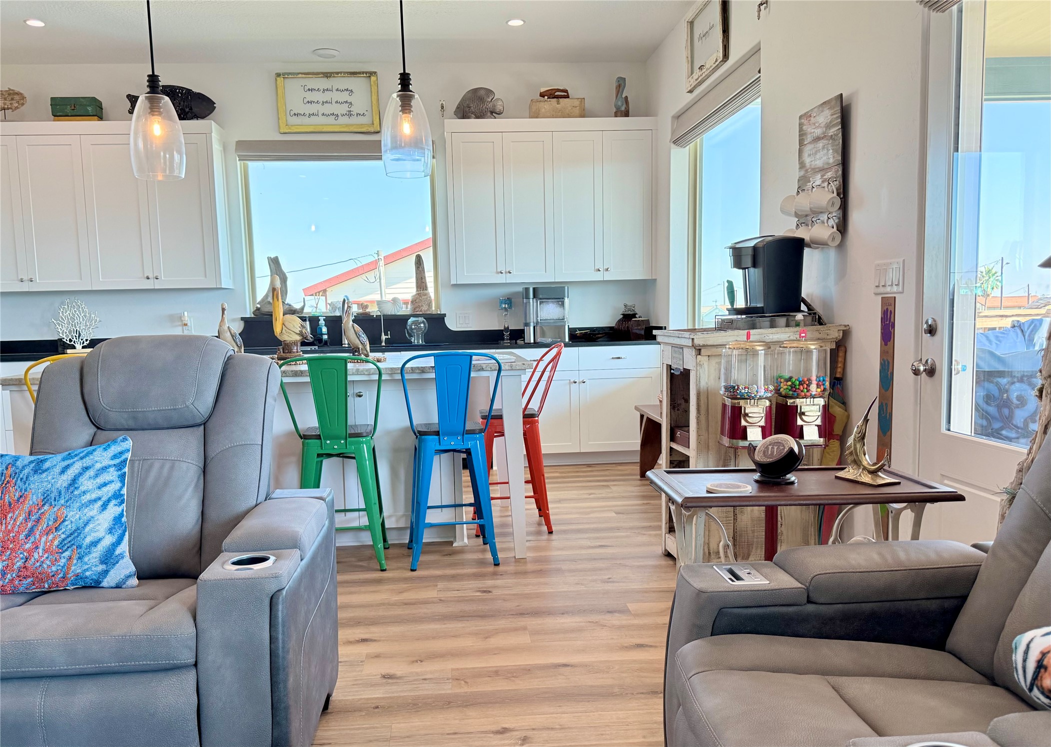 2023 County Road 201 Sargent, TX 77414 - Photo 13 of 45 a living room with furniture and a wooden floor