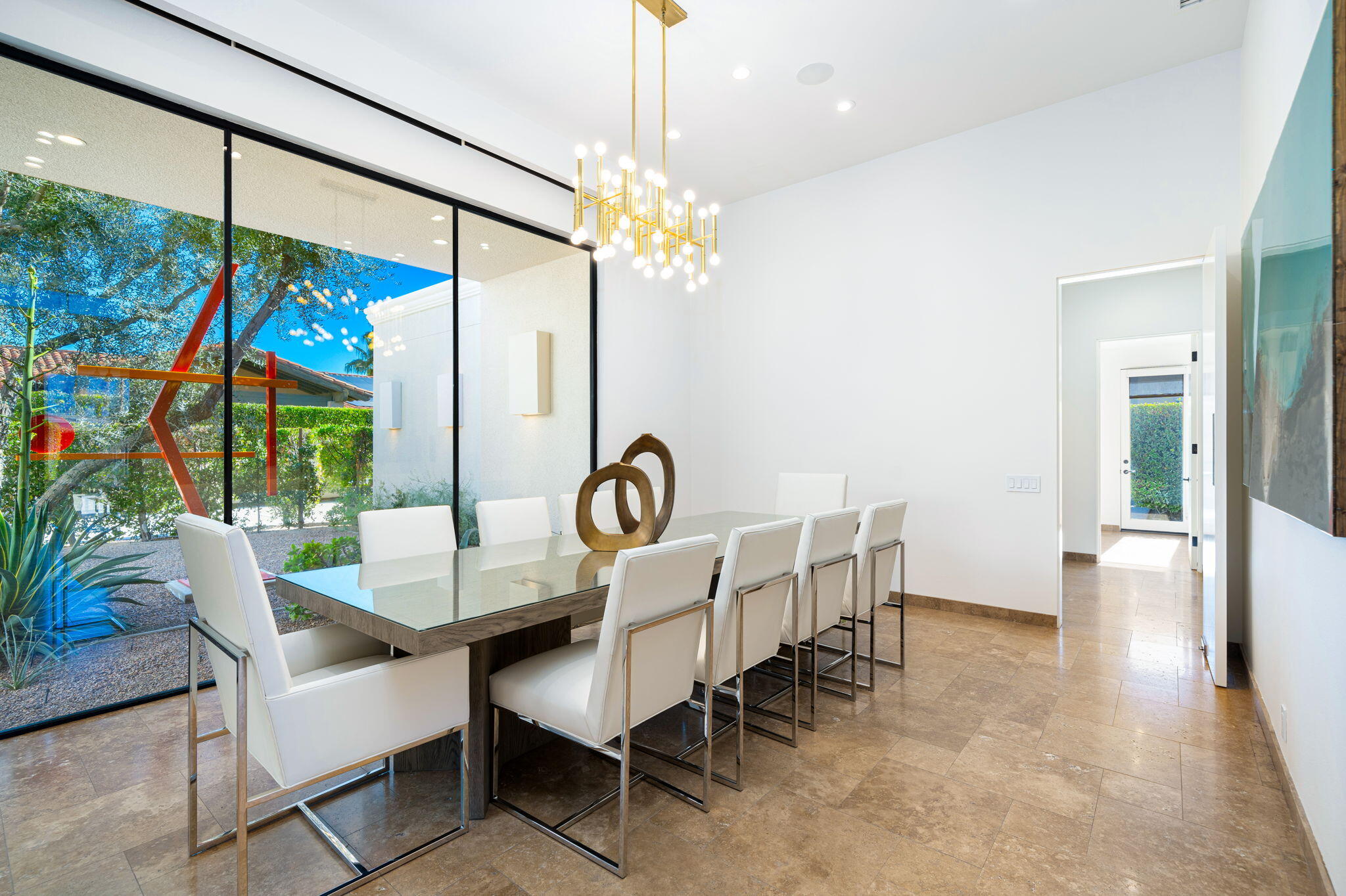 6 Sun Ridge Circle Rancho Mirage, CA 92270 - Photo 27 of 56 a view of a dining room with furniture window and outside view