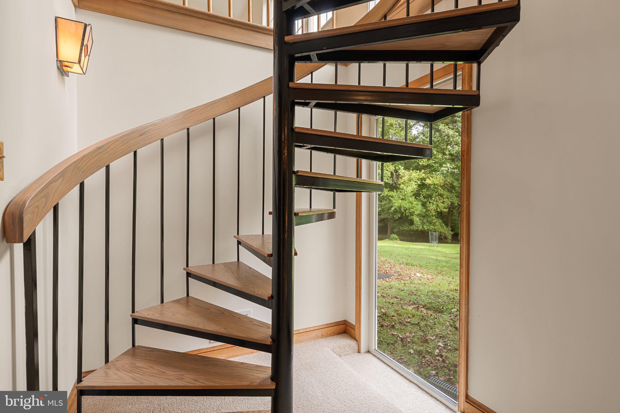 1750 Overlook Drive Silver Spring, MD 20903 - Photo 53 of 68 Spiral Staircase to Main Level
