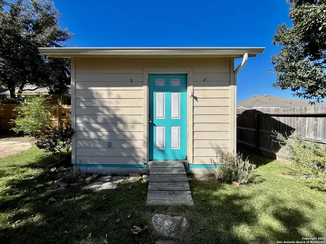 a view of front door