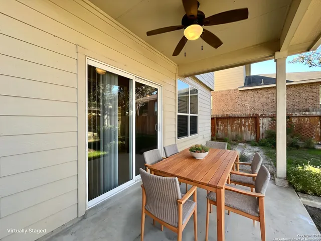 a outdoor space with sitting space