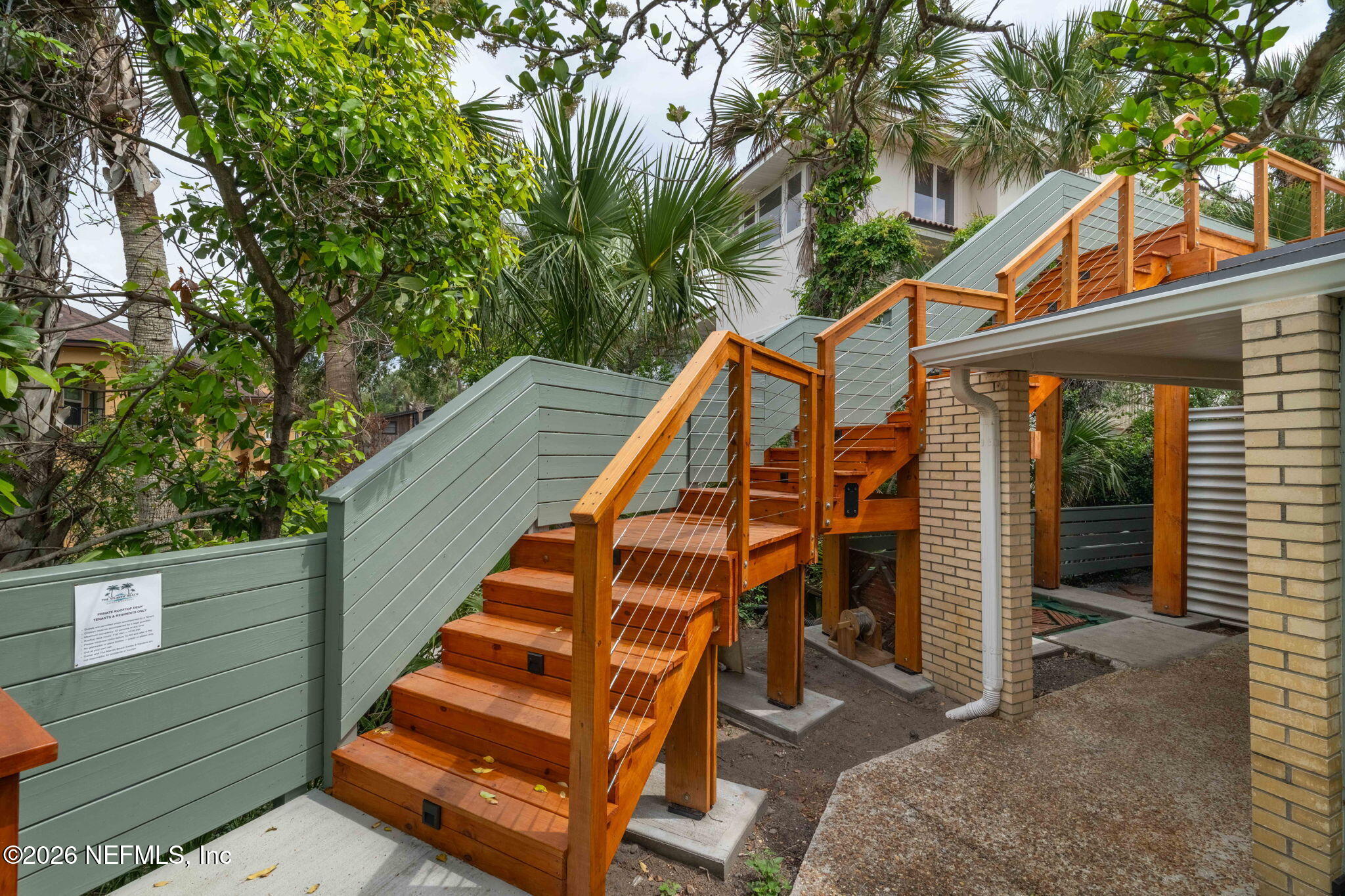 2337 Seminole Road, Unit B Atlantic Beach, FL 32233 - Photo 19 of 24 Rooftop entrance near Unit B