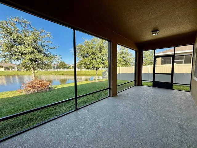 a view of a room with an empty space