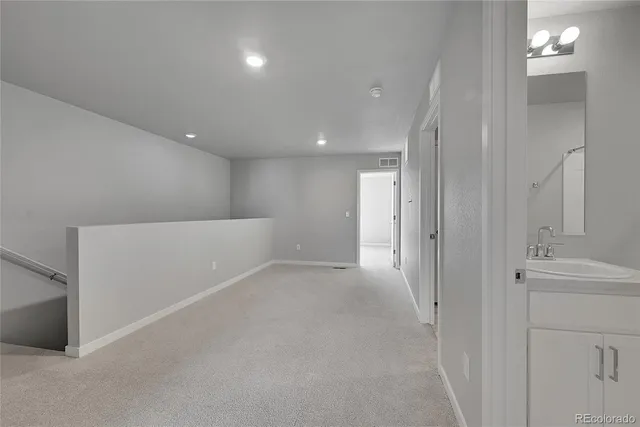 a view of an empty room