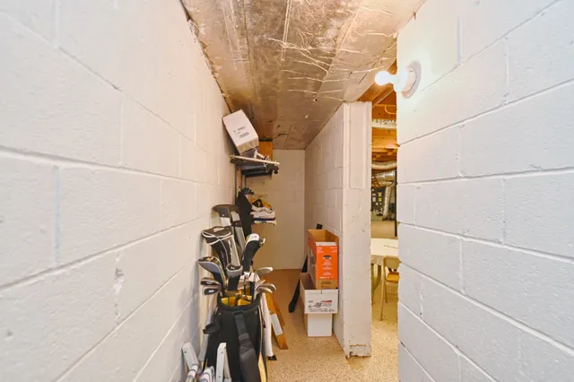 a view of storage and utility room
