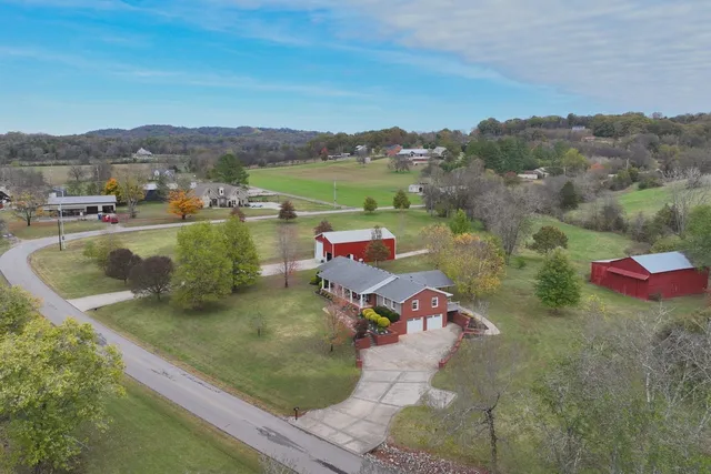 a view of a lake with a mountain