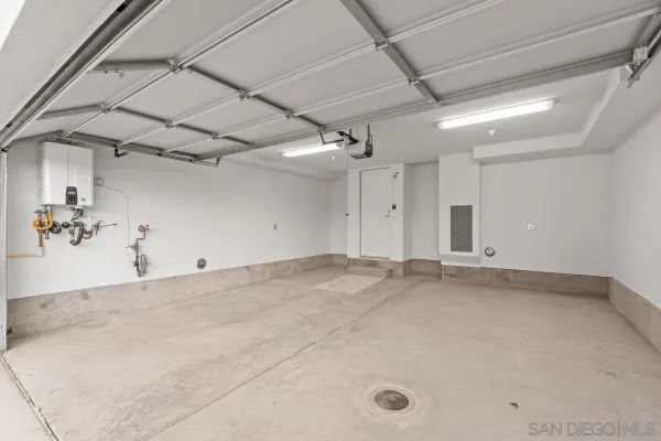a view of a garage
